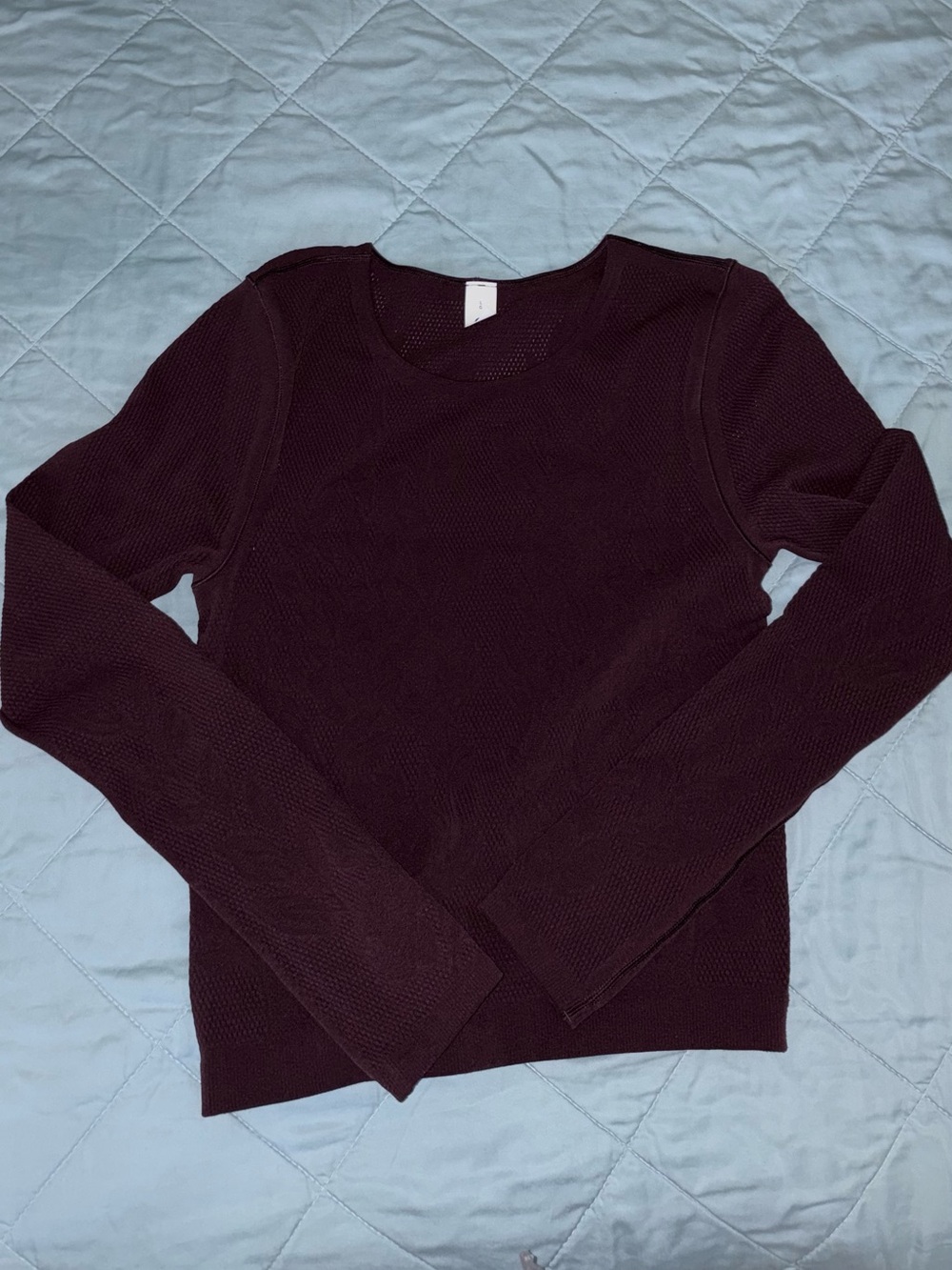 lululemon athletica Long Sleeve Crew Sweater in Dark Plum